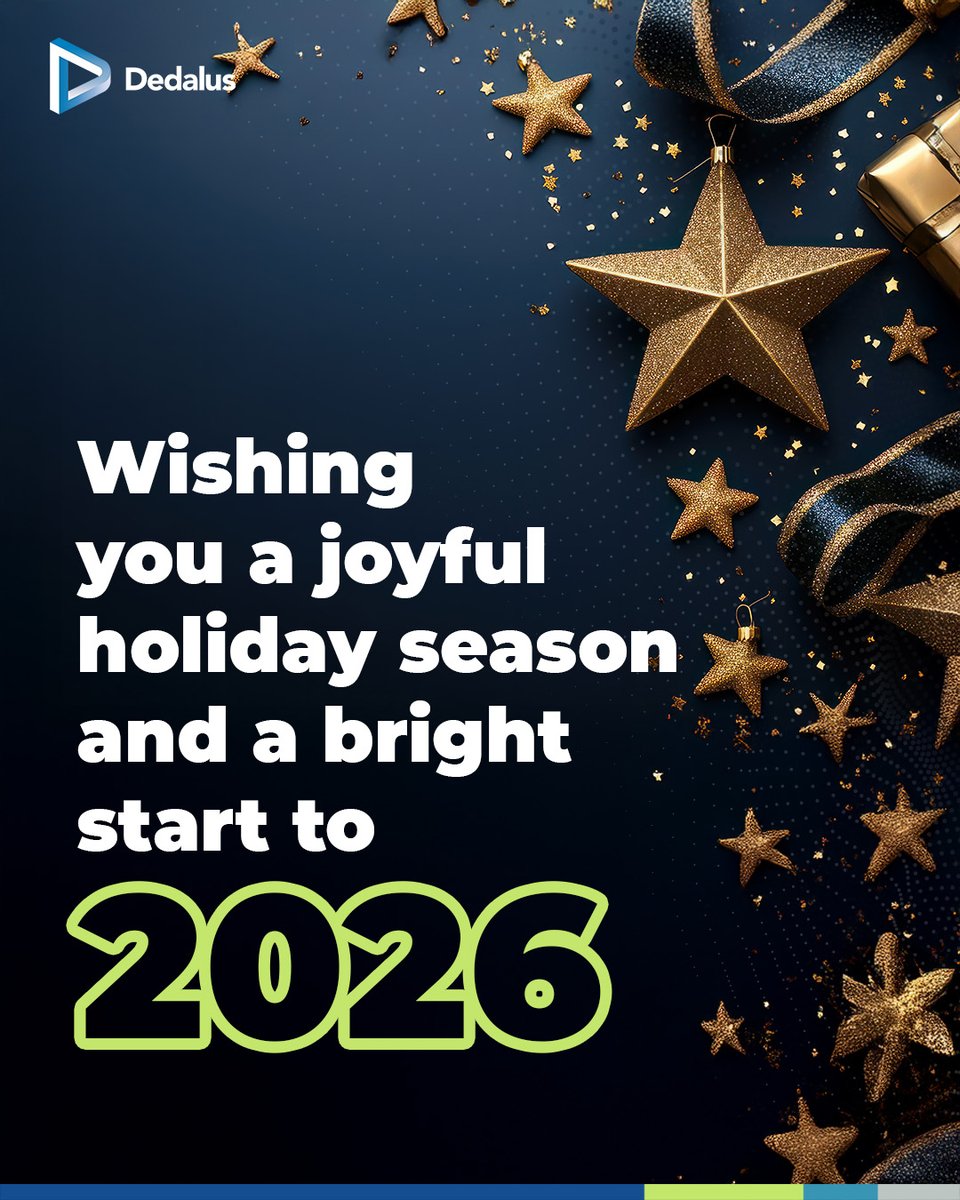 We wish our customers, partners, and colleagues a peaceful Christmas and a healthy, successful New Year. 

From all at Dedalus UK &amp; Ireland - thank you for your continued trust and collaboration 💙