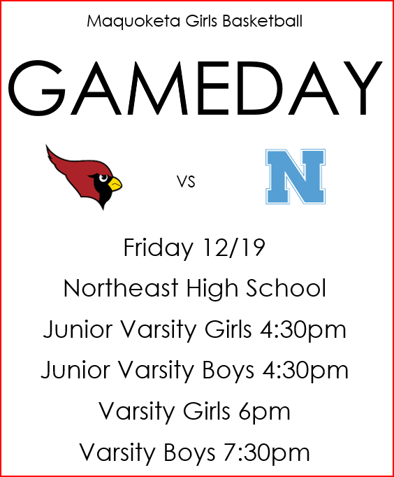 maqgirlshoops's tweet photo. Game #7
We head east on the cold roads to take on the Rebels! Both levels for girls and boys - come out and help us warm up the gym!
#WeGotNext #CardinalPride https://t.co/90uifRPLdb