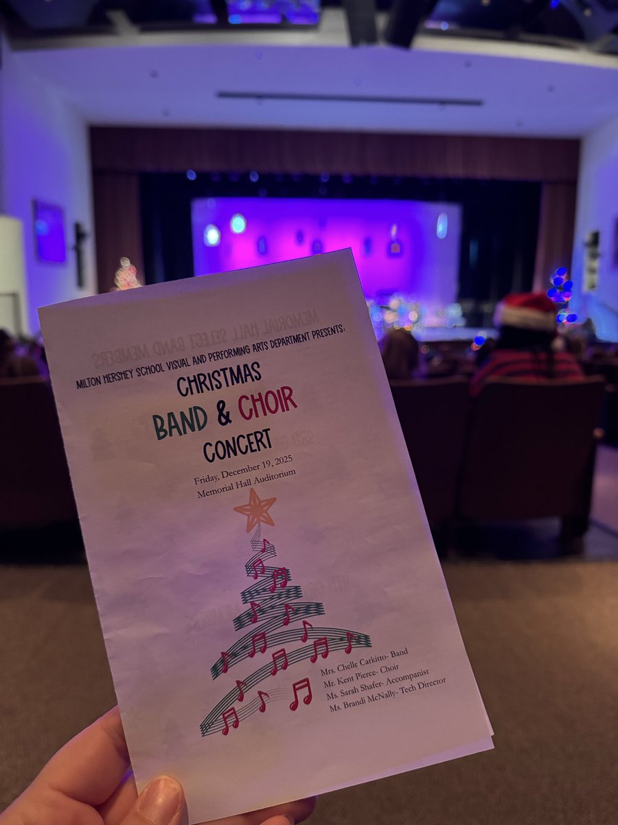 Elementary division  band and choir concert for parents/sponsors and MHS staff is today at 2pm. Hope to see to you there! 🎄