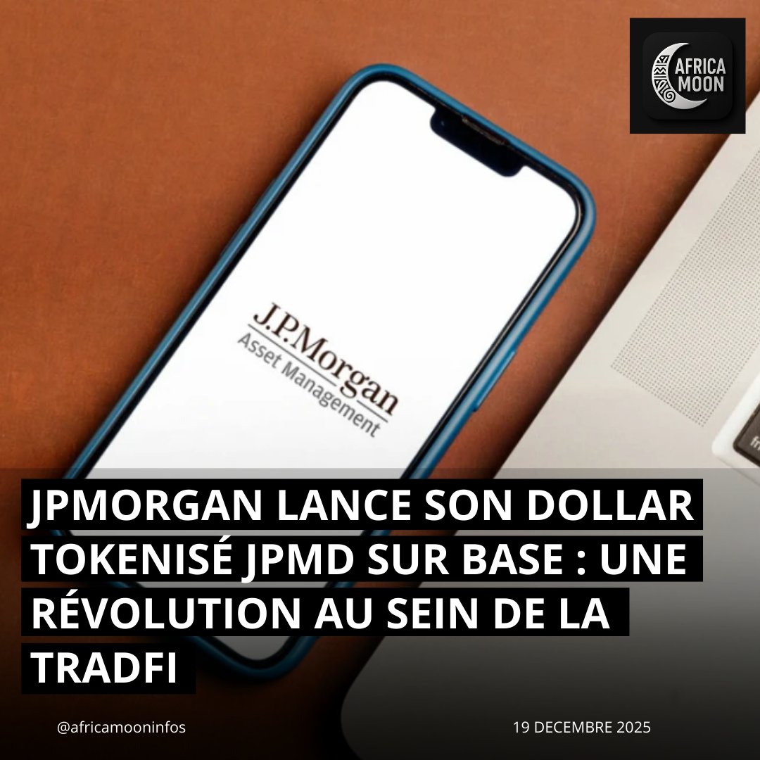 #JPMorgan franchit un cap : la banque déploie son dollar #tokenisé JPMD sur #Base (L2 d’#Ethereum). Un « dépôt #bancaire tokenisé » rémunéré, contrôlé par JPM, qui marque l’entrée assumée des banques sur les #blockchains publiques.