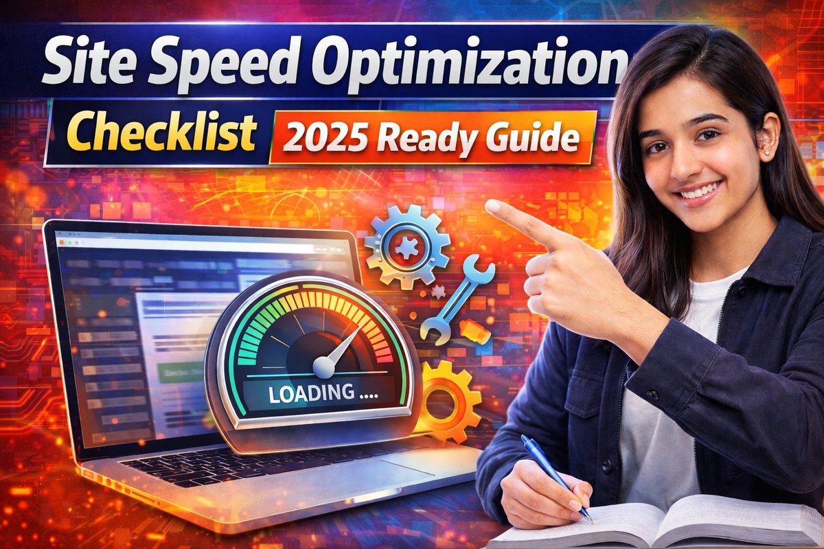 Sumit14032's tweet photo. Site Speed Optimization Checklist (2025 Ready Guide)
#SiteSpeedOptimization
#WebsiteSpeed2025
#PageSpeedGuide
#FastLoadingWebsite
#SpeedChecklist2025

More details...https://t.co/744pAIlUfb https://t.co/IBGb38ObAX