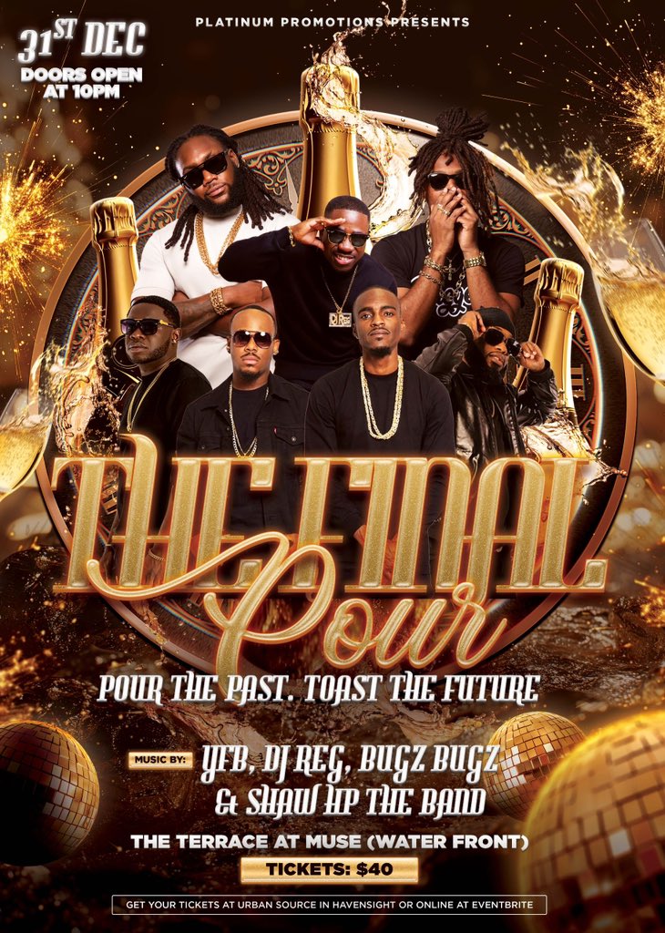 BingyInTheVI's tweet photo. THE FINAL POUR 🥂💫
Pour the Past. Toast the Future.

Ring in the New Year in style at The Final Pour, the ultimate New Year’s Eve celebration you don’t want to miss. 

https://t.co/xJgF4KuYqE https://t.co/9LWLWITMNx