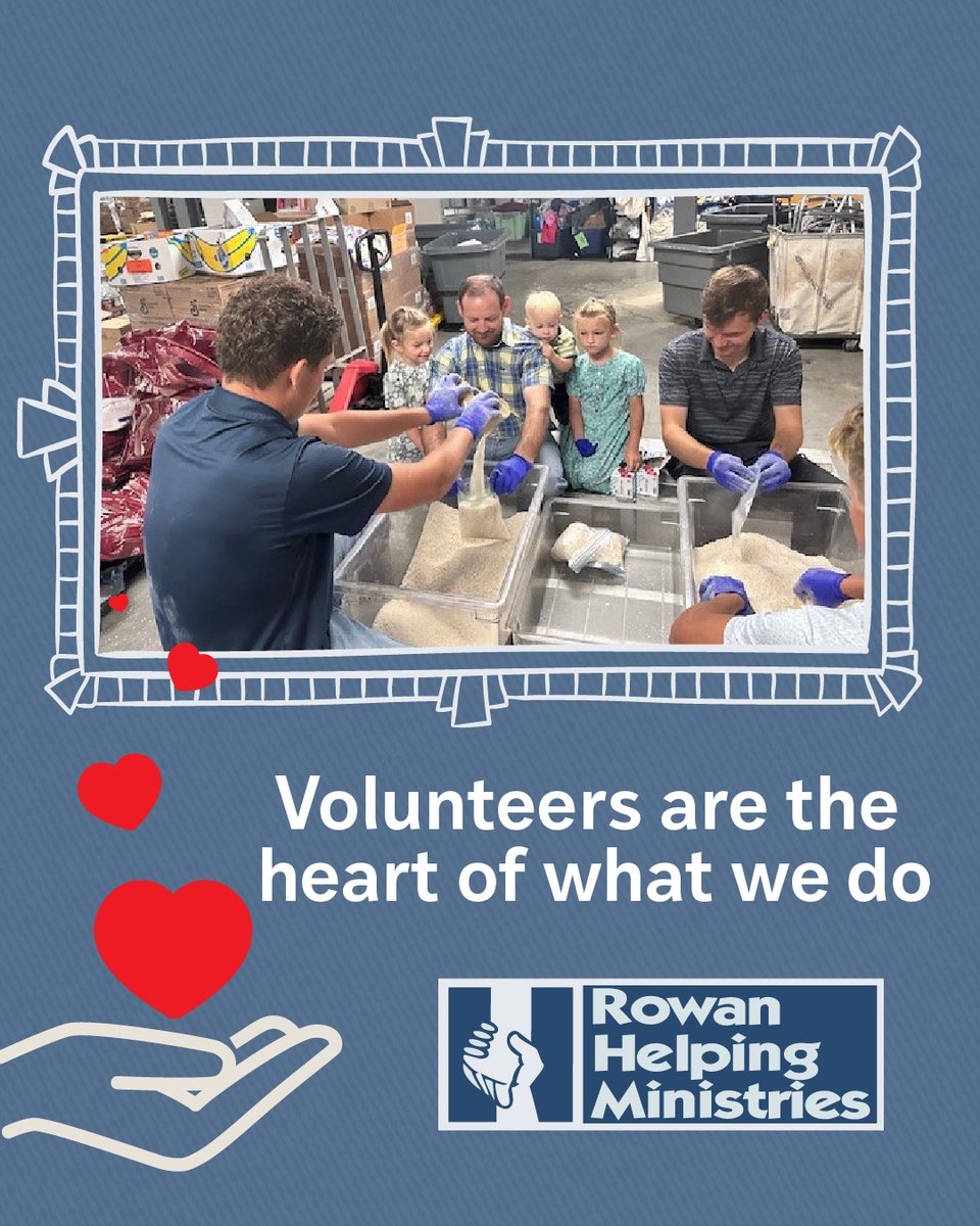 RowanHelpingMin's tweet image. Volunteers are the heart of Rowan Helping Ministries. Whether you serve weekly or once in a while, your time brings hope. 💛
Explore ways to help: rowanhelpingministries.org/volunteer