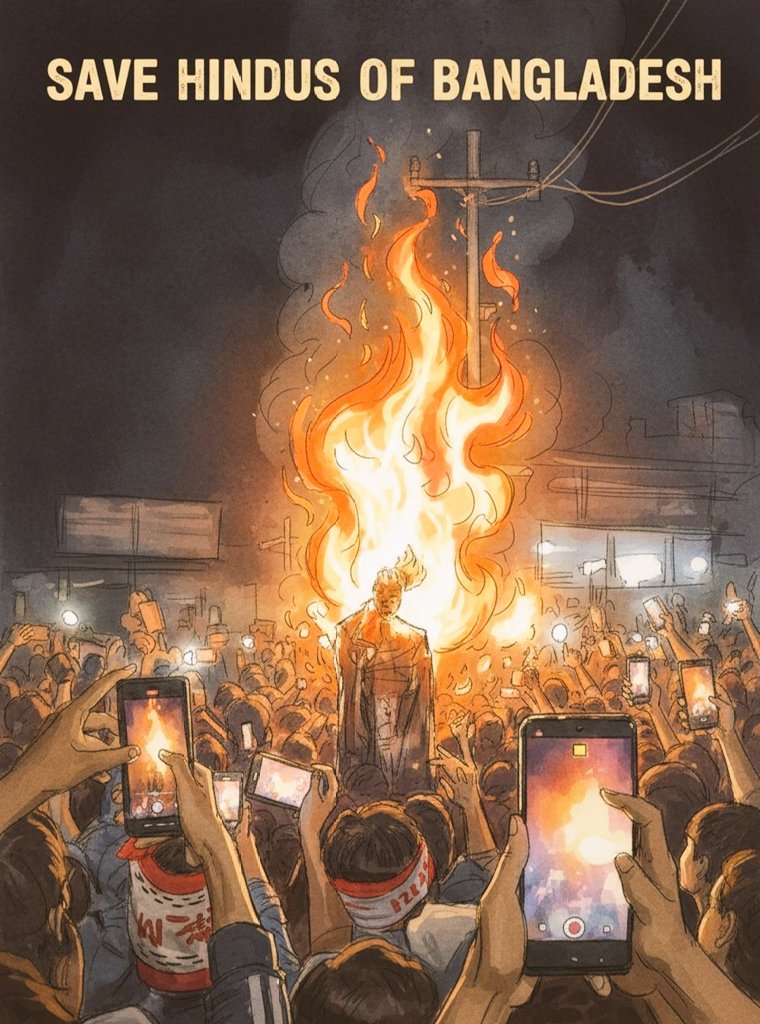 DrivenOnField's tweet image. These images capture the horrific site of people being burned while onlookers stand by with their phones, highlighting a desperate need for global attention and action. 
#SaveHindusOfBangladesh #HumanRights 
#BangladeshReality #LookBeyondTheGame