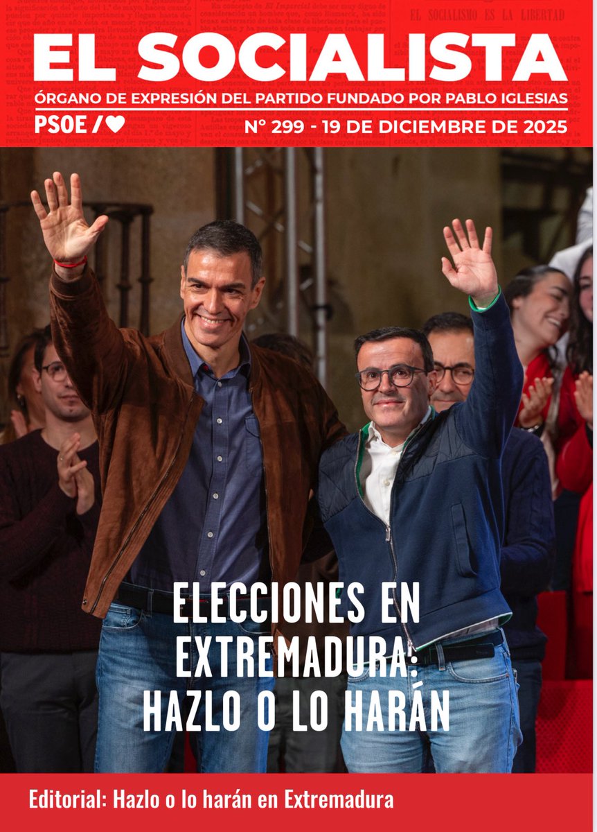 Esta semana en #ElSocialista hablamos de Extremadura. Elecciones: Hazlo o lo harán.

🏛️ Y en el Senado…

👉🏽 ¿Dónde está el PP en la Cámara Alta para hablar de Extremadura?

Con <a href="/MTMacias/">María Teresa Macías Mateos.♥️🇪🇸</a> y Jorge Amado.

👉🏽 El <a href="/PSOE/">PSOE</a> denuncia que el PP impide que los responsables de la nefasta