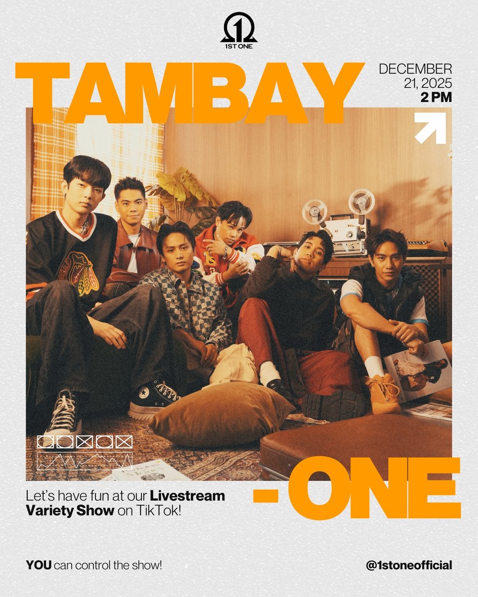 Get ready for our next Livestream Variety Show on TIKTOK with HLA on Dec 21, 2PM!

HLA TAMBAY-ONE WITH 1STONE
<a href="/1stoneOfficial/">1ST ONE</a> #1stOne
#1stOne_GustoMoBa #HLATambayOne