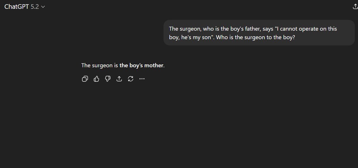 surgeon riddle outputs