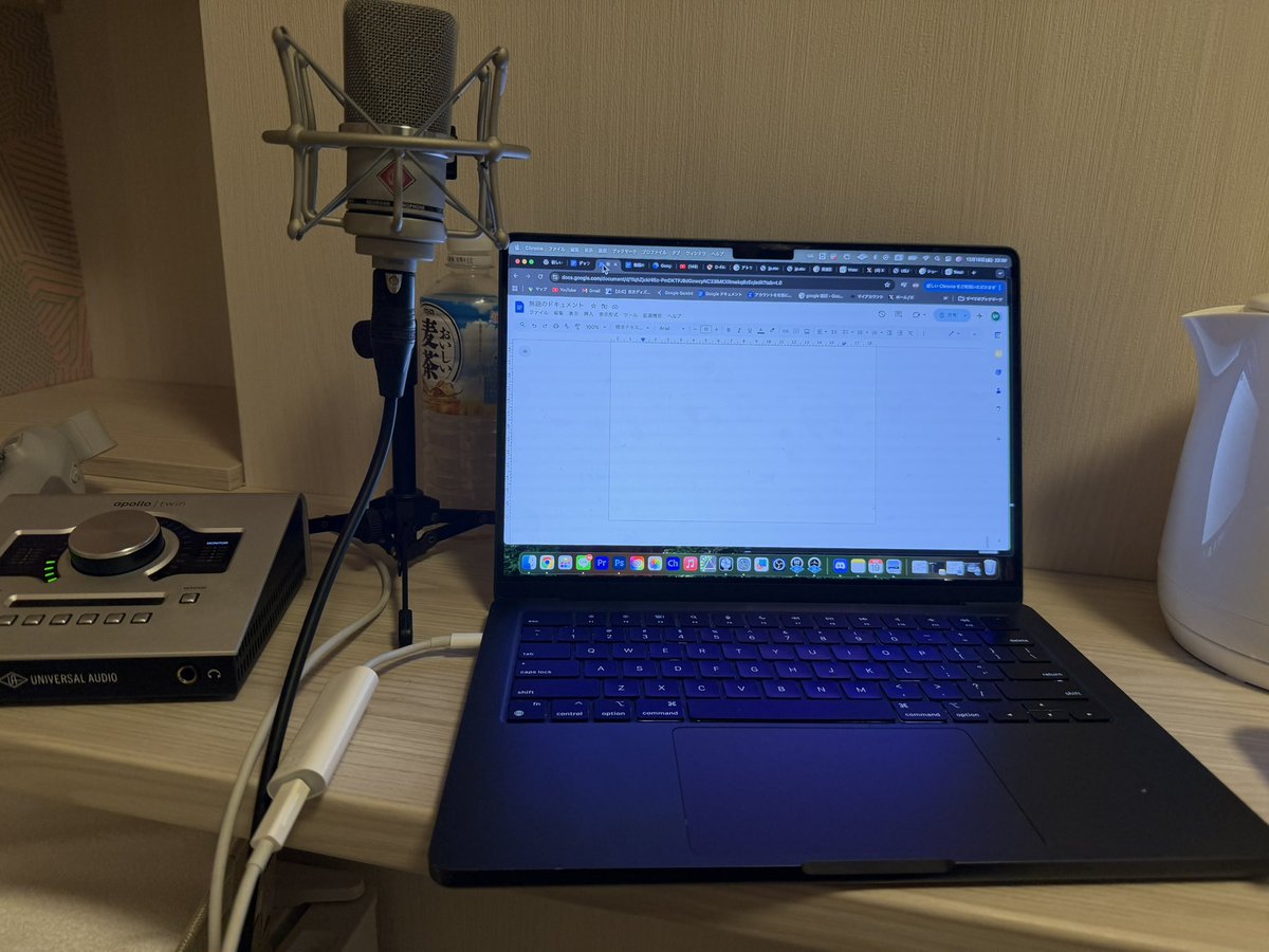 持ち運び用機材で大阪に来てまで録音。(終わらせれなかった自分が悪い)