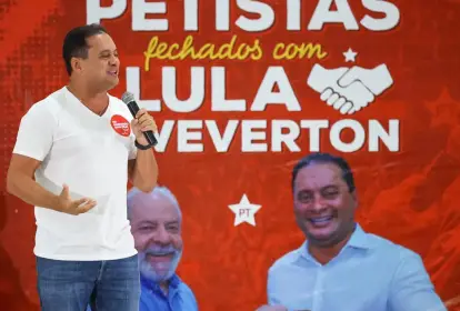 Fredkrepe's tweet image. Só passando para lembrar que um dos slogans do Weverton nas campanhas dele era o de "amigo do Lula"