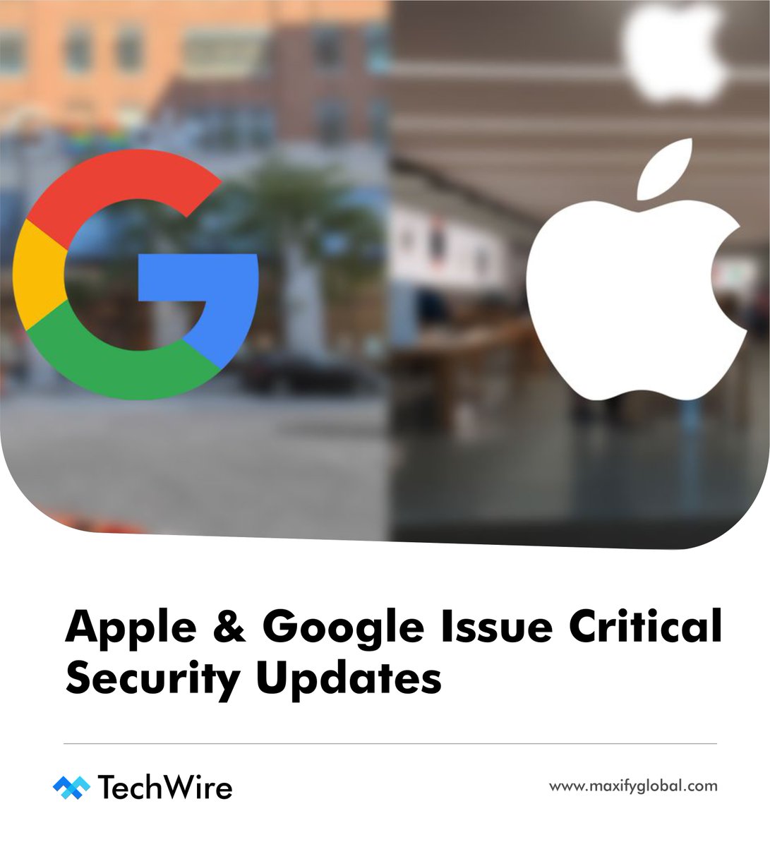 maxifyglobal's tweet photo. #MaxifyTechWire | Tech Updates You Shouldn’t Miss
This week in tech (via Business Standard):

• Apple &amp; Google rolled out urgent security patches to fix zero-day vulnerabilities
• New gadgets launched across smartphones, tablets, and accessories https://t.co/HPaD5AWwJY