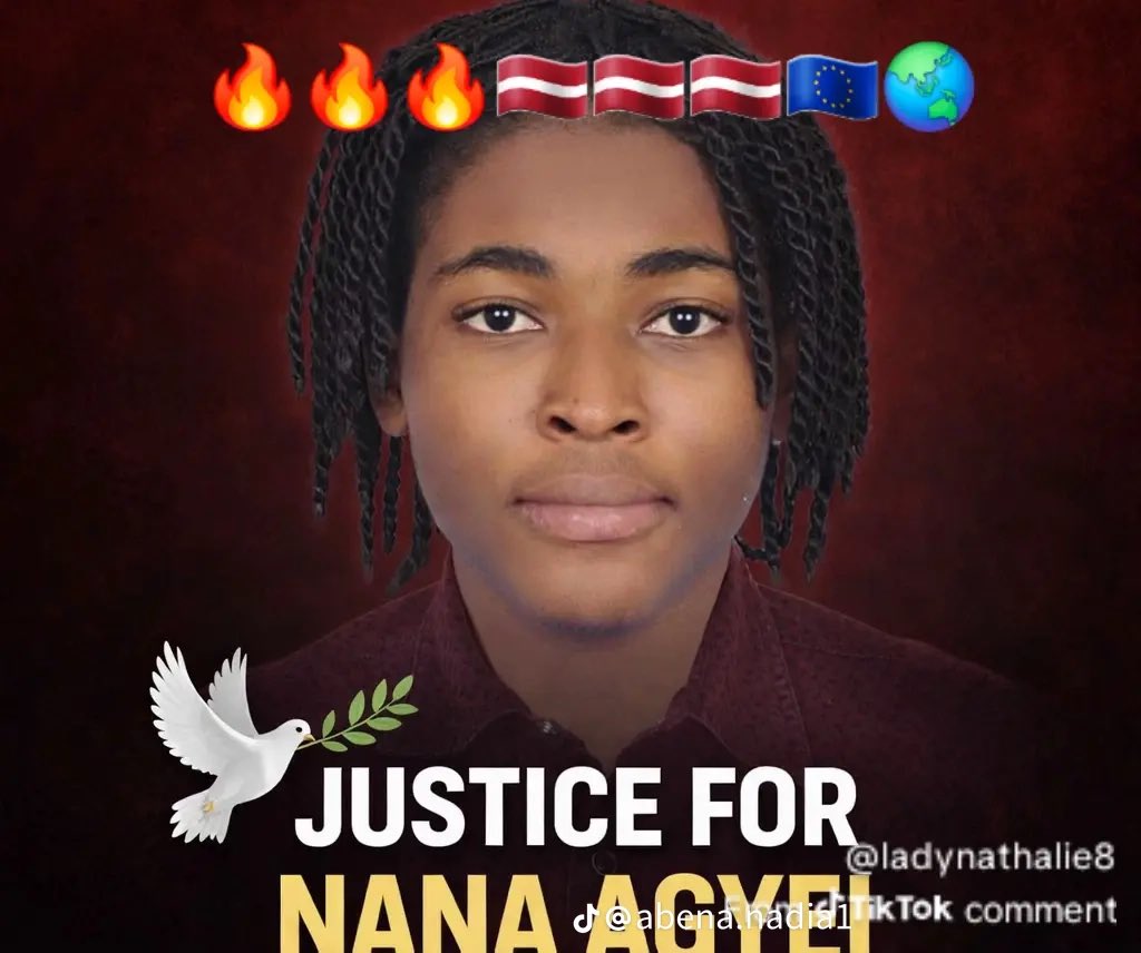 Justice for #NanaAdjei💔 He was poisoneð and beaten to dèàtħ in Latvia due to racism