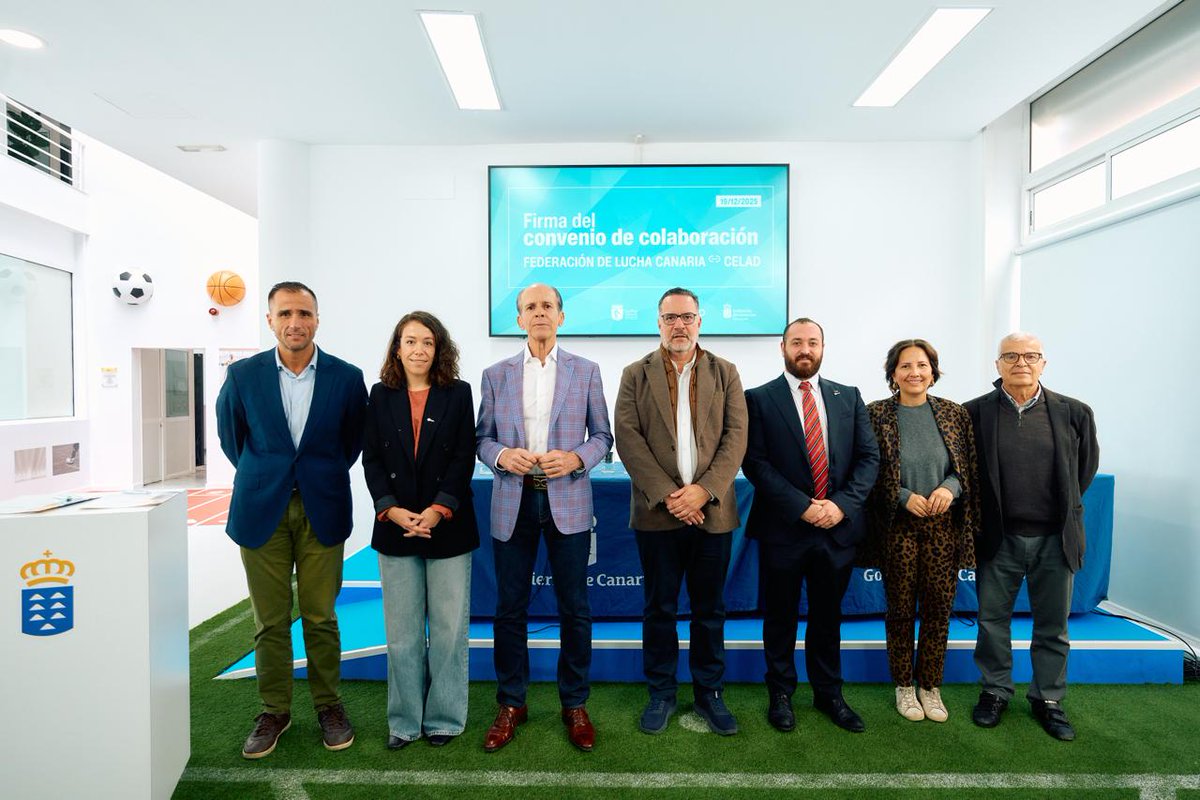 Deportecanario's tweet photo. Canarias refuerza la lucha contra el dopaje: esta mañana se firmó el convenio Lucha Canaria–CELAD. La Consejería lo integra en su estrategia por integridad, salud y juego limpio, impulsando formación, concienciación y protección de la salud. #LuchaCanaria #CELAD #Antidopaje https://t.co/oKU5ymA5kT