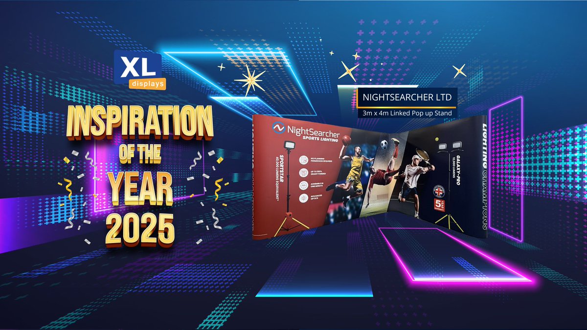 💭 Inspiration of the Year 💭

This year we have seen some incredible designs, but this 3m x 4m Linked Pop Up Stand for Nightsearcher definitely deserved #inspirationoftheyear!

3m x 4m Linked Pop Up Stand buff.ly/btUccqk
Pop Up Stands buff.ly/Zr82fRS

#popupstand