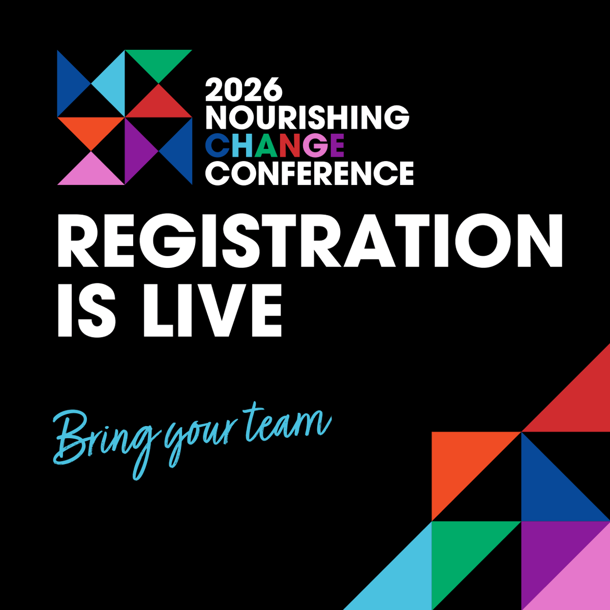 NChangeLive's tweet image. Registration is officially open for the 2026 Nourishing Change Conference.

Leaders across retail, healthcare, food, technology, and policy come together to turn ideas into action.

June 2–4, 2026 | Des Moines, Iowa
Register now: nourishingchange.com/register/