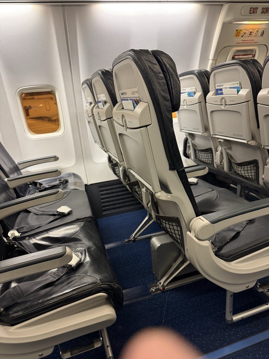 Great service <a href="/WestJet/">WestJet</a> had to separate the family because there was no room on flights together yet look at all the empty seats. You are a joke!!
