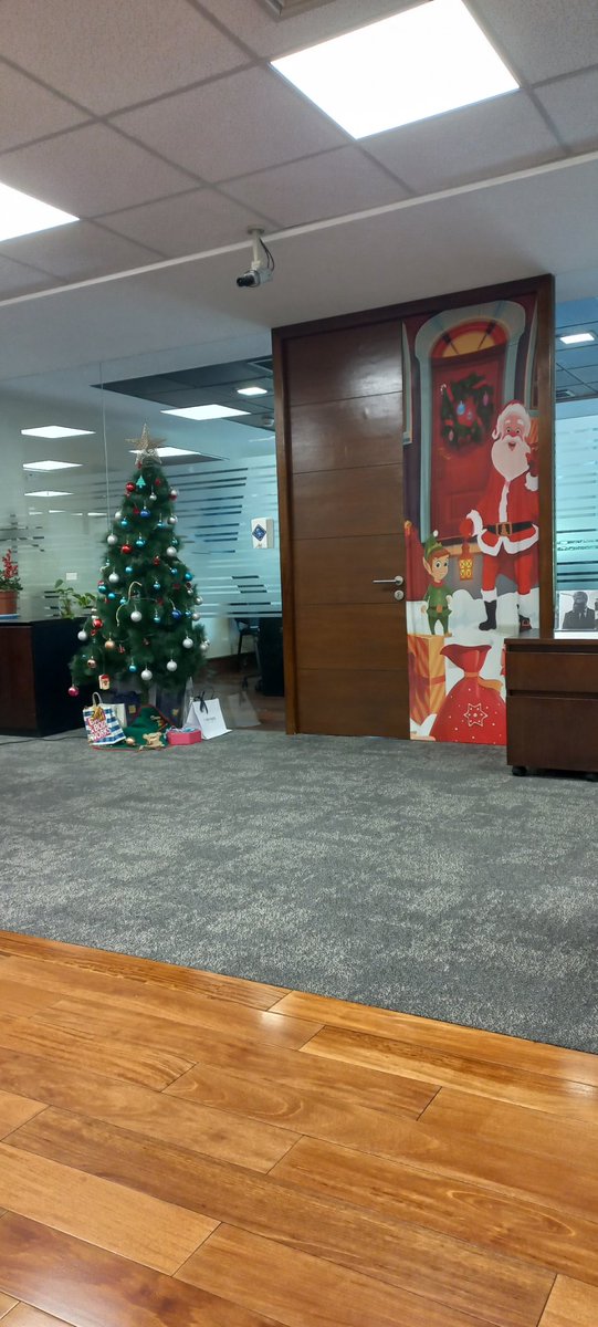 Navidad en la oficina.