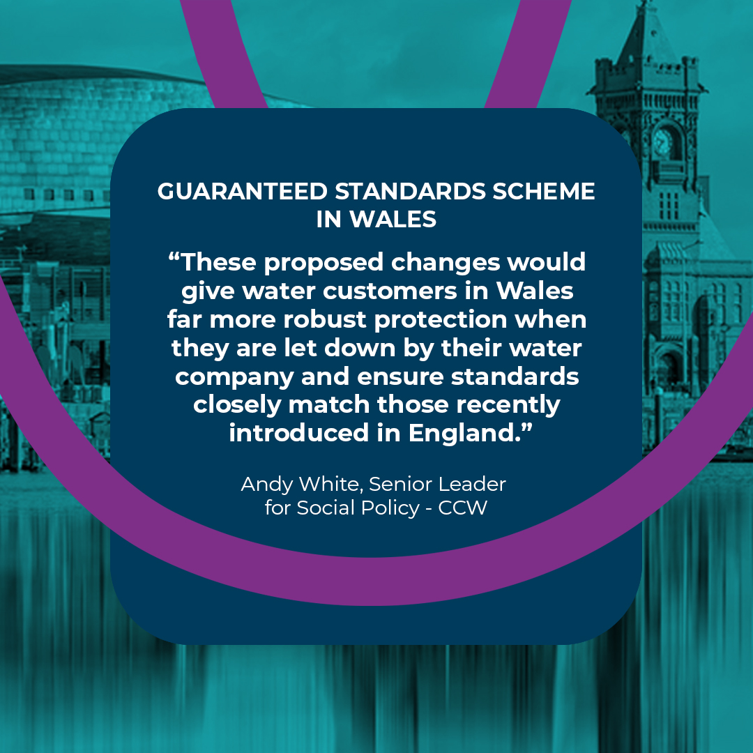 CCWvoice's tweet image. Customers in Wales could soon benefit from stronger protections when their water company lets them down, under proposals published by @Ofwat CCW has led the campaign to reform the Guaranteed Standards Scheme (GSS) and we support these recommendations orlo.uk/Wmjw3