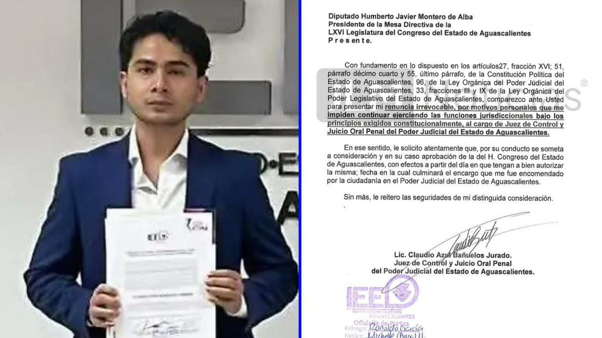 gibran_zazueta's tweet image. Renunció el licenciado electo de 24 años, se dio cuenta que no se puede jugar a ser Juez.

Tuvo la decencia de hacer lo correcto: renunciar.

Ejemplo para tantos otros que, al igual que él, no tienen nada que estar haciendo jugando a ser juzgadores.

Ya les pusieron la muestra…