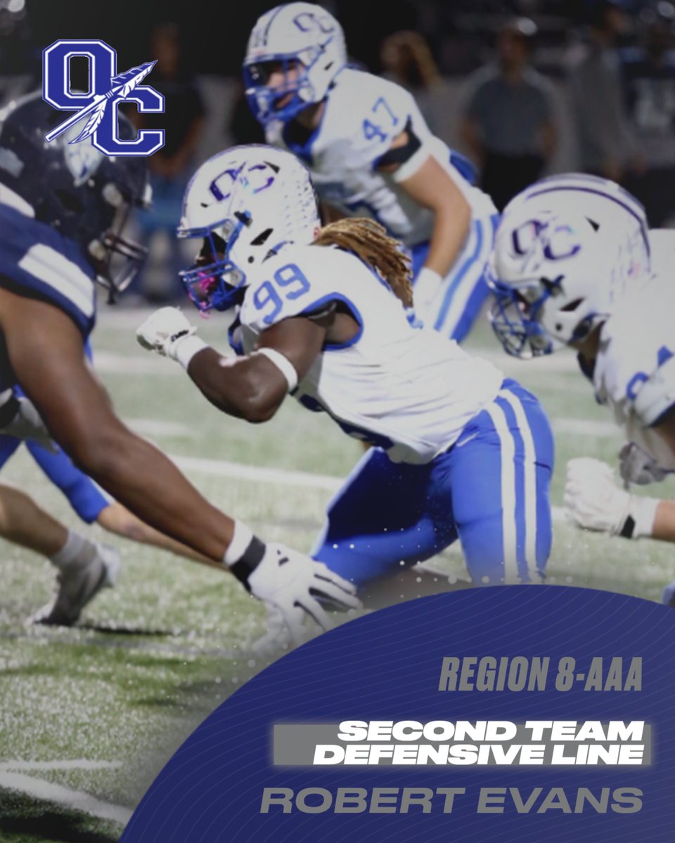OCFearTheSpear's tweet photo. Congratulations to three of our Warriors for being named to the Region 8-AAA Second Team Defense. #SpearEm https://t.co/2JEu7QOfCd