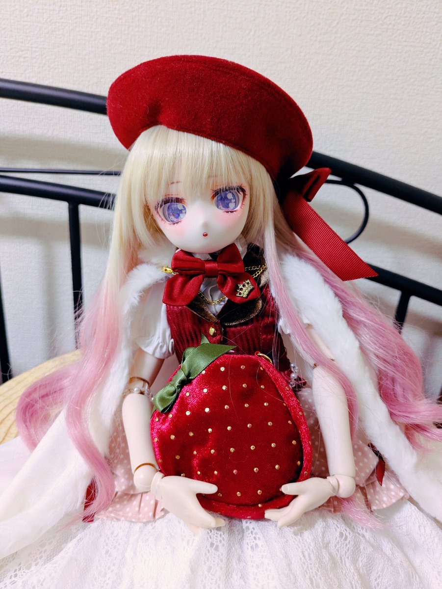 BJDドール　いちご限定 冬いちご❄️🍓 #うかっこ #うかアイ #MDDはいいぞ