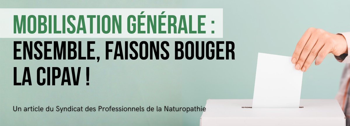 CIPAVRenouveau's tweet photo. Mobilisation générale : Ensemble, faisons bouger la CIPAV !
L'appel du Syndicat des Professionnels de la Naturopathie
https://t.co/rG0OdZF1Fu https://t.co/zXHzsapWDv