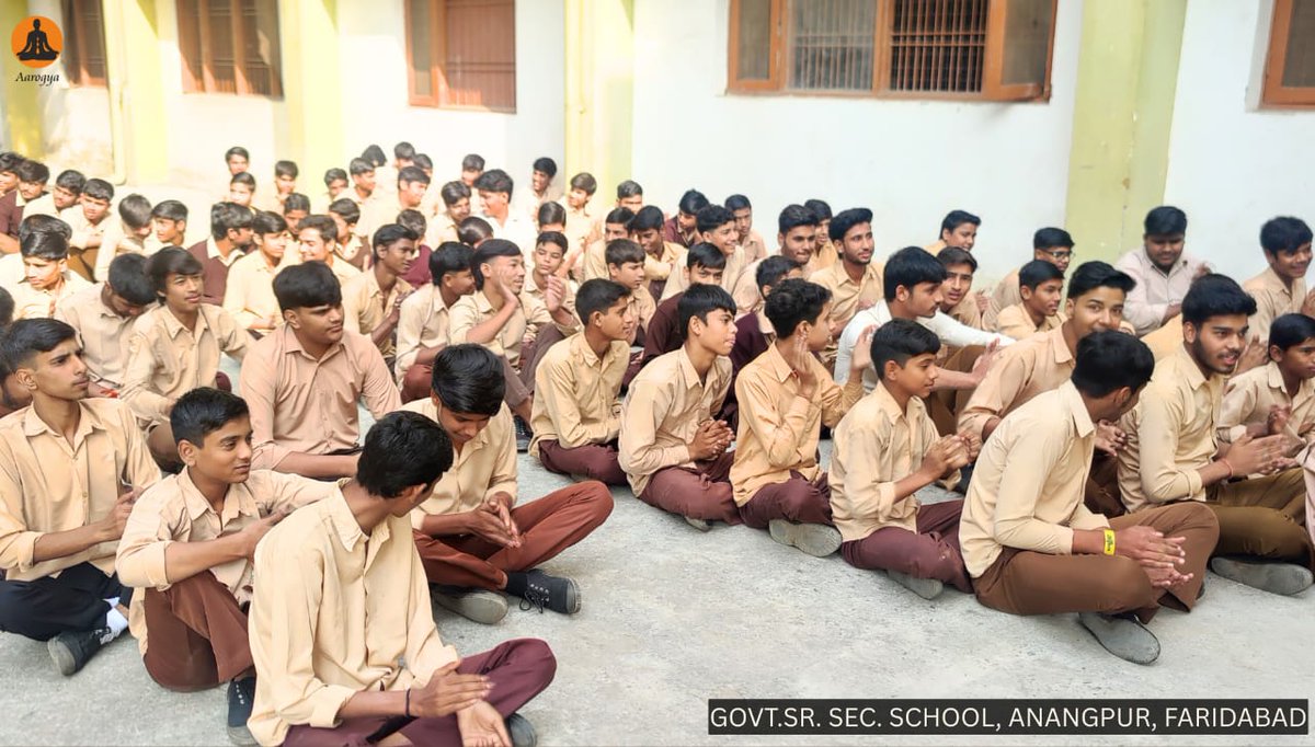 djjsaarogya's tweet photo. DJJS Aarogya conducted a successful mental health awareness workshop titled ' Manobalam' for school kids on 24th November 2025 in Faridabad, Haryana.
Here are some glimpses !
#DJJS #Aarogya #DJJSworld #AshutoshMaharajji #manobalam #mentalhealth https://t.co/3TKAnrRtd5