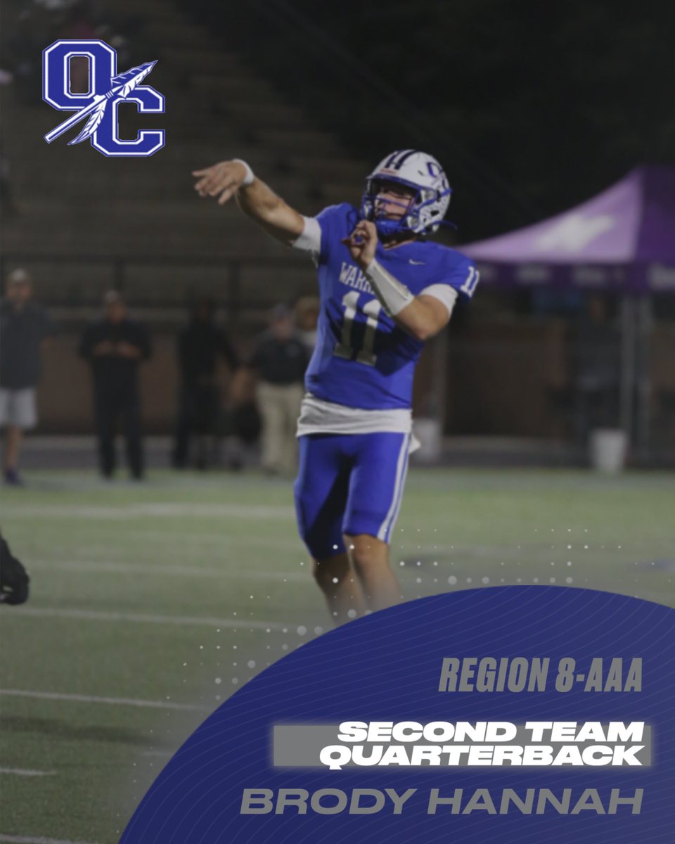 OCFearTheSpear's tweet photo. Congratulations to these five Warriors for being named to the Region 8-AAA Second Team Offense. #SpearEm https://t.co/5jDE3qTonU