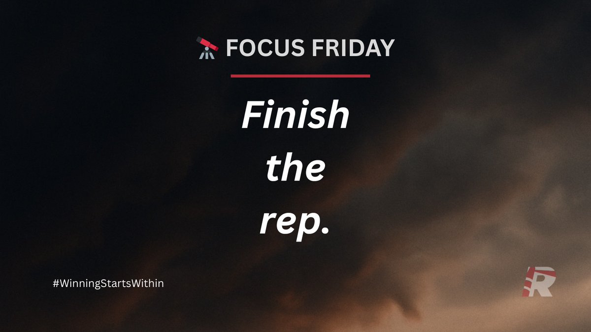 coachronmpm's tweet image. 𝐅𝐨𝐜𝐮𝐬 𝐅𝐫𝐢𝐝𝐚𝐲 🎯
Finish the rep.

Motivation fades.
Standards shouldn’t.

How you close the month matters.

#FocusFriday #Discipline #MentalPerformance #WinningStartsWithin #CoachRonMPM