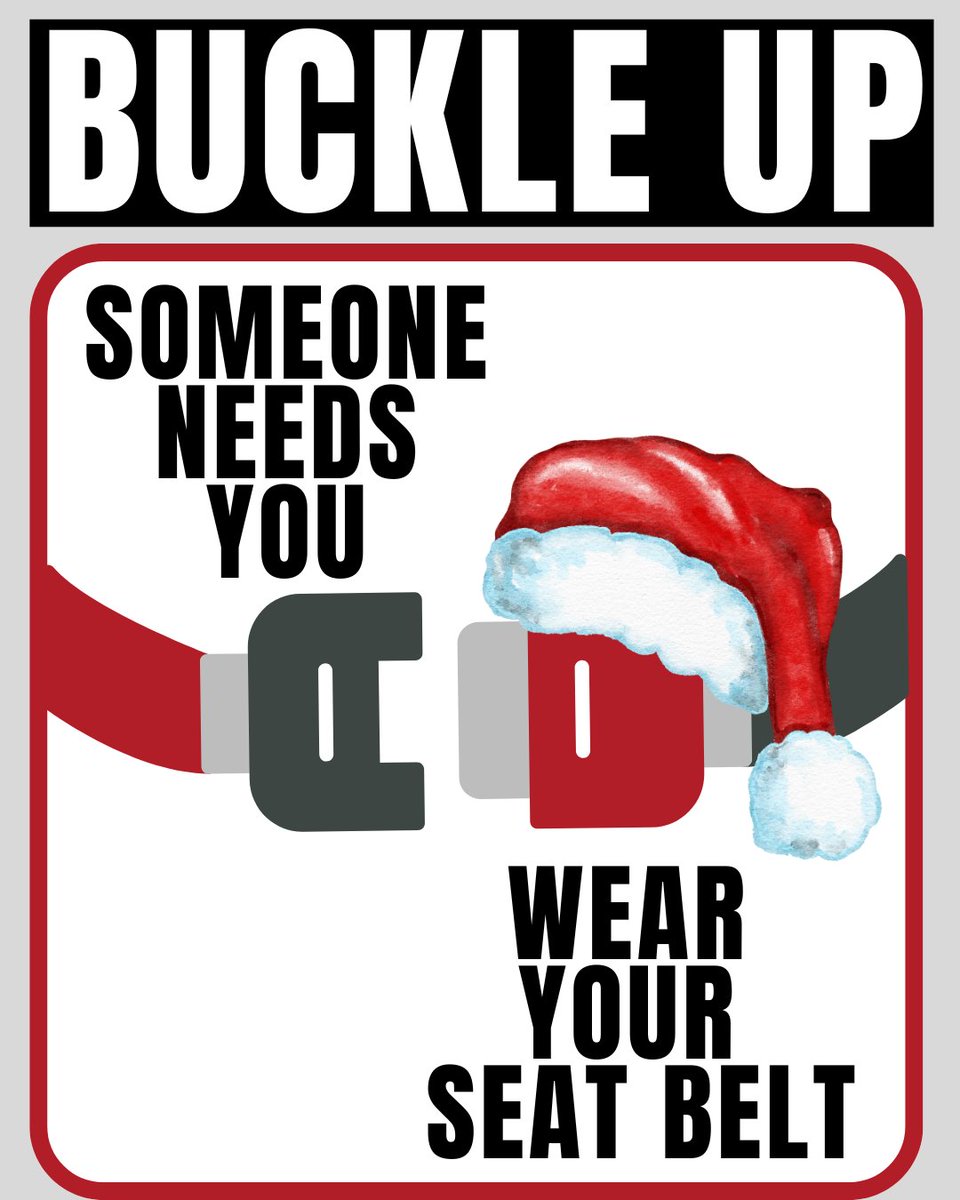 Seat belts save lives! 

Who are you buckling up for this holiday season? 🎄❤️