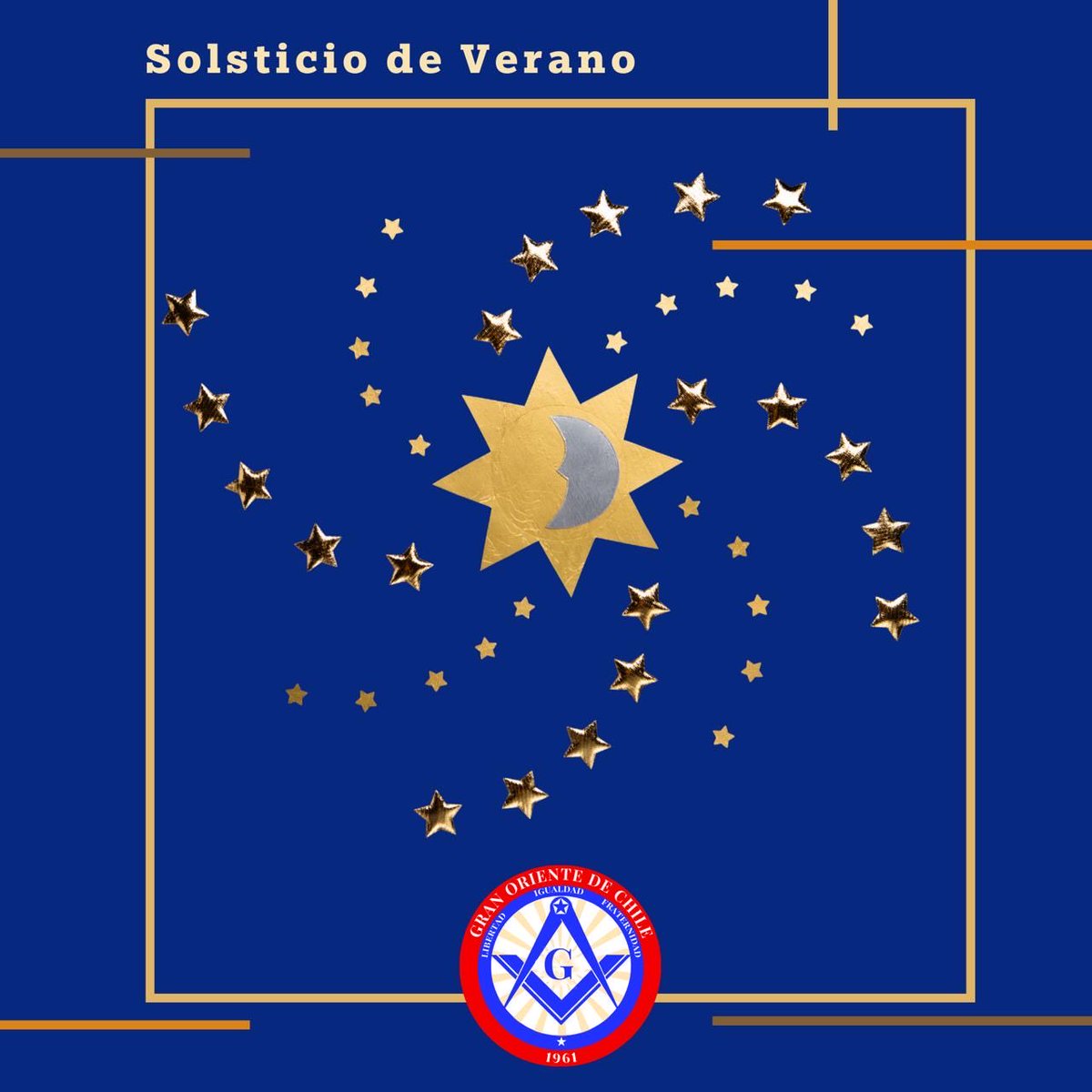 Que la fuerza del sol de este solsticio nutra vuestra voluntad y que la luz nunca deje de guiar vuestros pasos.
#solinvictus #sosticiodeverano #solstício #masonería #masoneriamixta  #masonería #granorientedechile #masoneriachilena #masonry