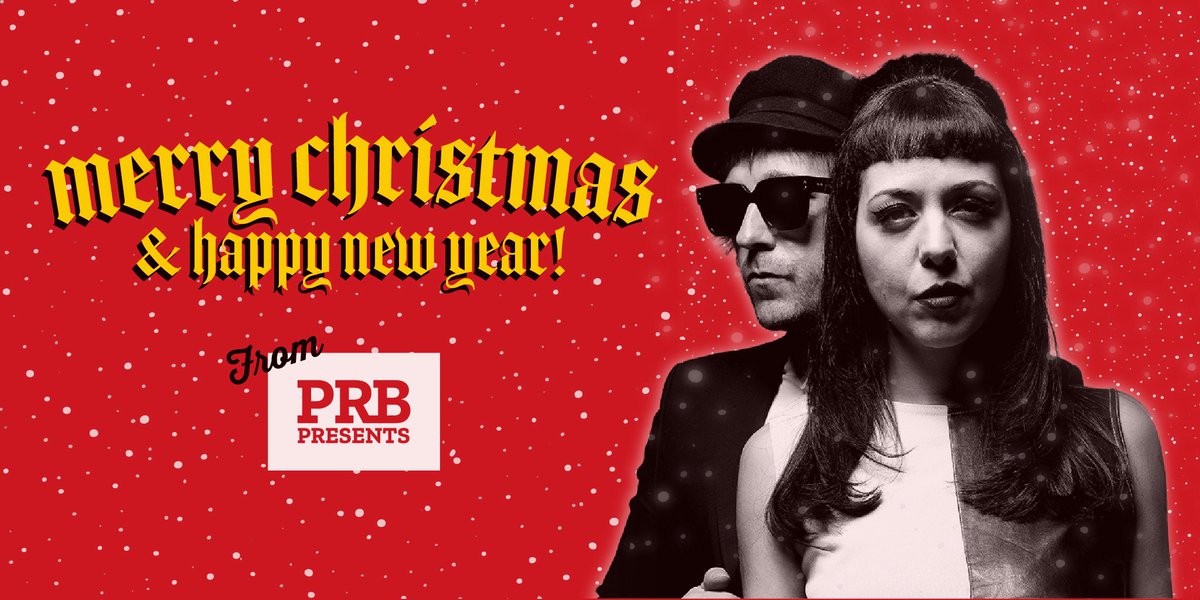 PRBpresents's tweet image. Merry Christmas &amp;amp; Happy New Year from PRB Presents ! 

Huge thanks to all our wonderful artists , promoters , venues &amp;amp; everyone who has supported our shows for another amazing year ❤️

Pic  by The Fabulous  @thecourettes