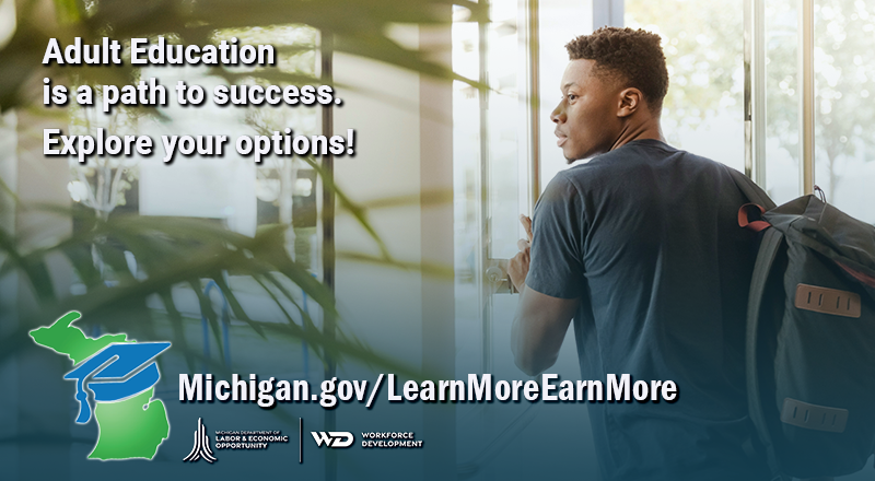 MichiganTalent's tweet image. Take charge of your future! Adult Education is an opportunity to develop the skills necessary for college, training and bigger paychecks. Learn more at Michigan.gov/LearnMoreEarnM…. 

#AdultEd #LearnMore #EarnMore