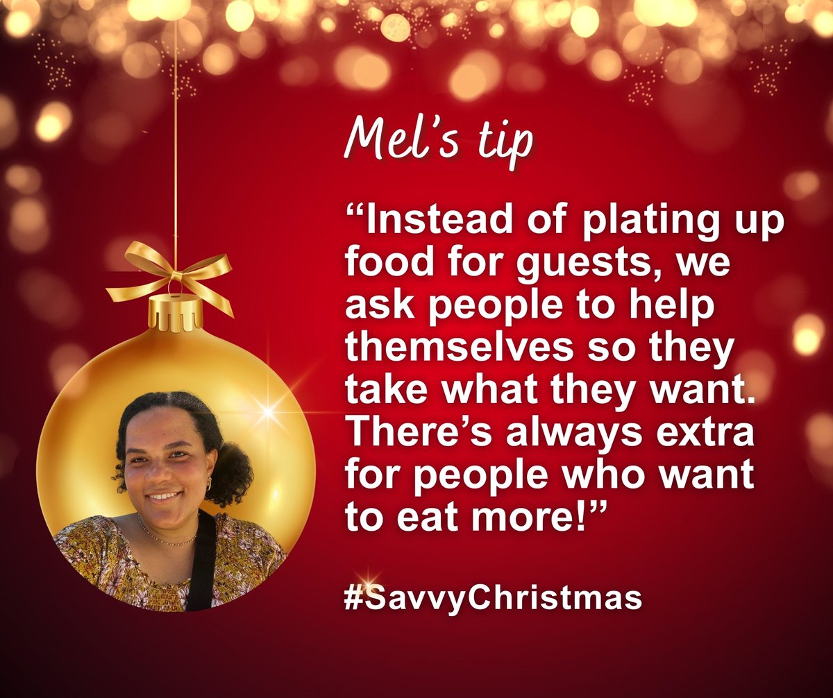 Guilty of piling plates too high? 🤭 Mel’s simple fix keeps guests happy and saves food from the bin - just let everyone help themselves!

For more handy #SavvyChristmas tips visit foodsavvy.org.uk/christmas

#ZeroWaste #FoodSavvy