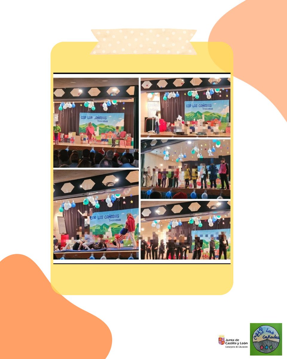 Y después ha llegado el turno de Primaria 🎭👏
Con sus sketch sobre hábitos de alimentación saludable 🥗🍎, deporte 🏃‍♀️⚽ y alguna que otra obra sorpresa, nos han dejado claro que talento, mensaje y trabajo en equipo van de la mano 💪✨
Ñ
¡Orgullo de cole y de alumnado! 💙📚
