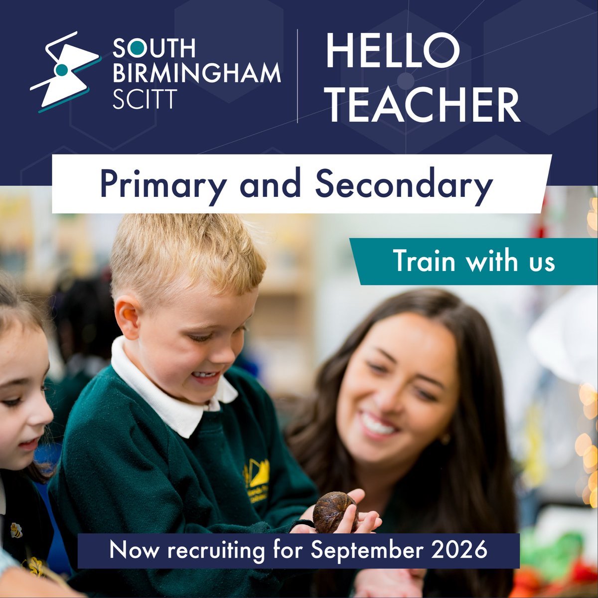 🌟 Train to Teach with South Birmingham SCITT🌟

Are you ready to inspire the next generation? Join our highly regarded teacher training programme and take the first step toward a rewarding career in education.

✅ Primary and Secondary courses available
<a href="/PLI_SummitLT/">PLI_SummitLT</a> <a href="/Summit_LT/">Summit Learning Trust</a>