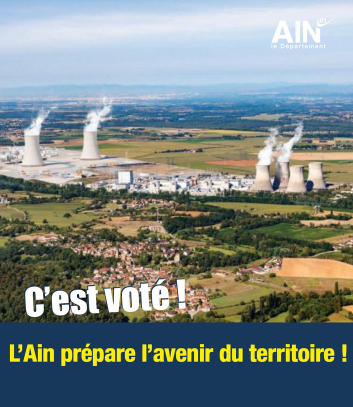 Departement_AIN's tweet photo. #session01 Le Département de l'#Ain prépare l'arrivée des réacteurs #EPR2☑️Aménagement de l’accès principal au futur site depuis la RD20☑️Engagement dans la démarche Grand Chantier, cadre de gouvernance associant État, EDF, collectivités et acteurs locaux➡️https://t.co/rnAAX4R070 https://t.co/BJSTmbyO9V