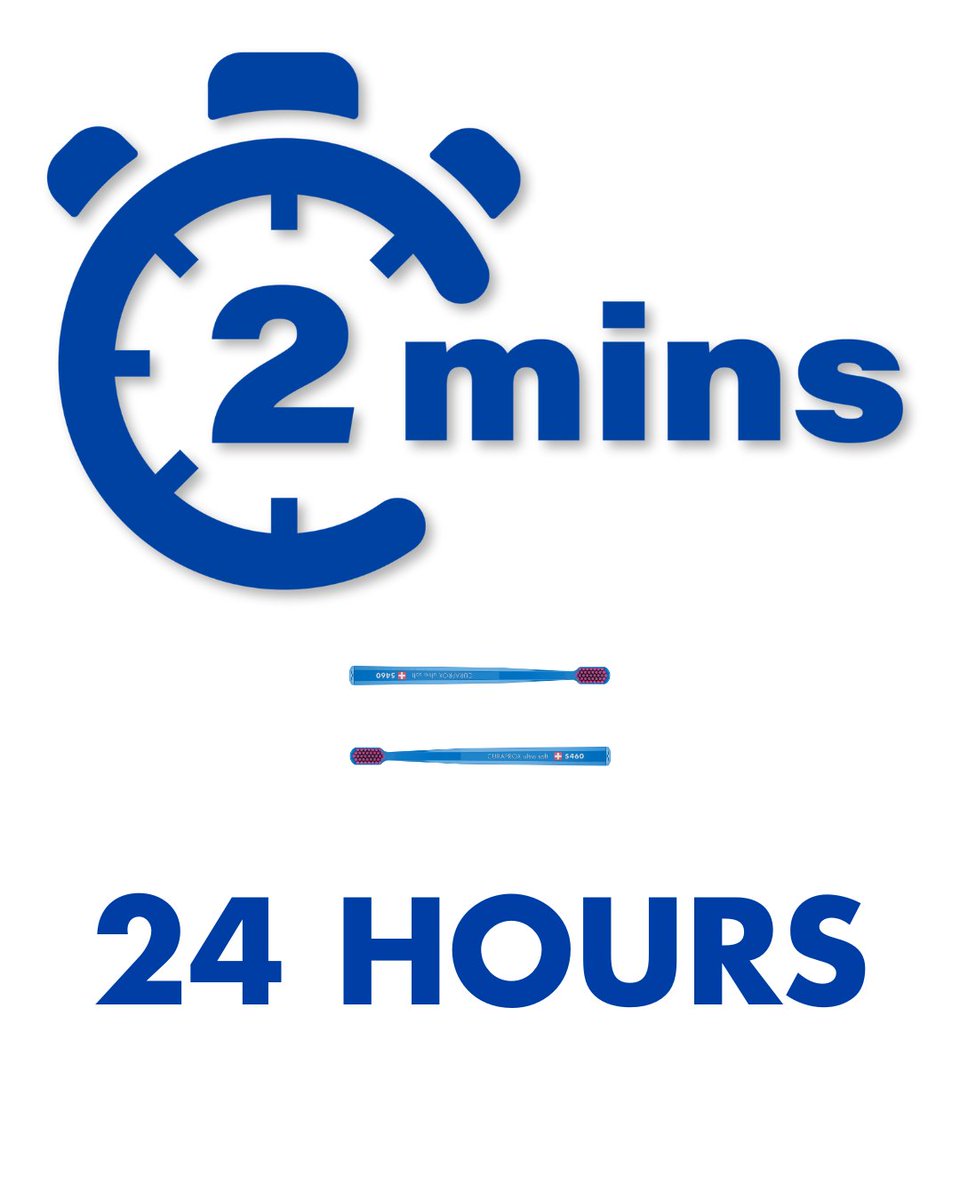 ⏱️ Brush 2 minutes, twice a day… that’s 24 hours of brushing every year.
Make every moment count with Curaprox brushes!

Did you know this?
