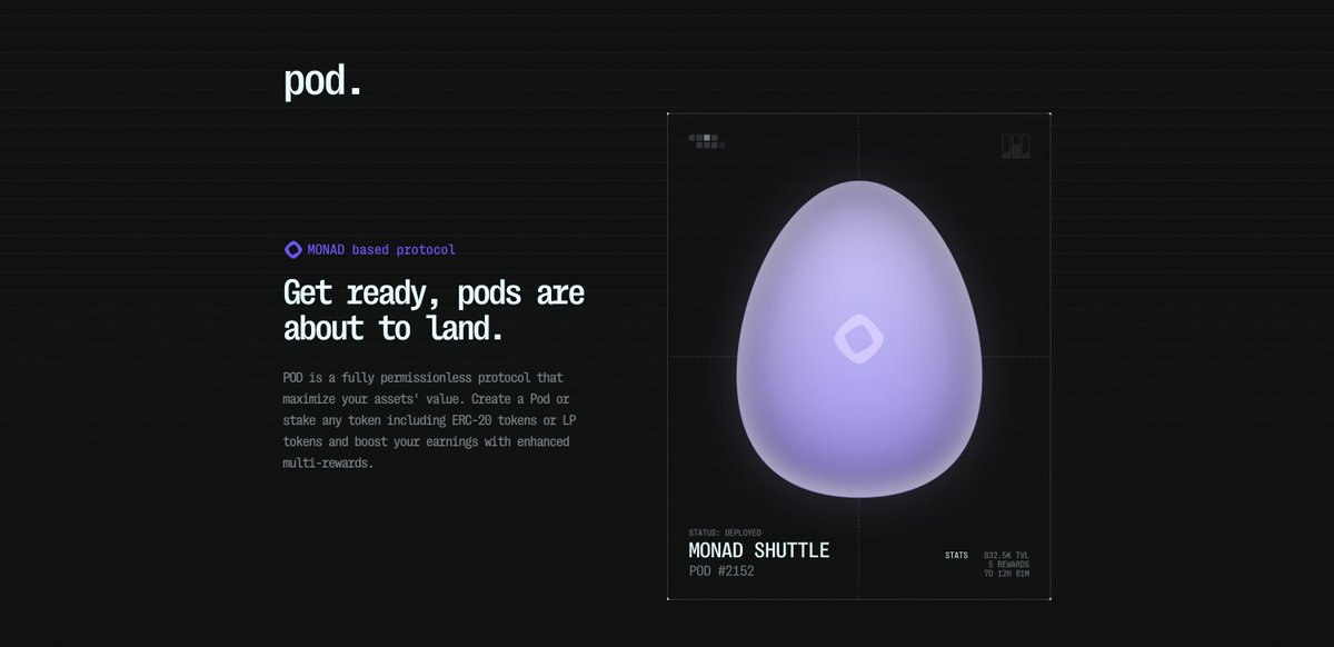 sooner than later on <a href="/monad/">Monad</a> 

podfinance.io