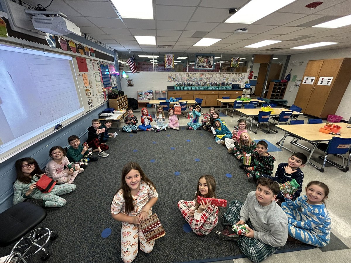 Secret sock exchange!! We are so cozy in our PJs and comfy socks today!! 🎄🧦
