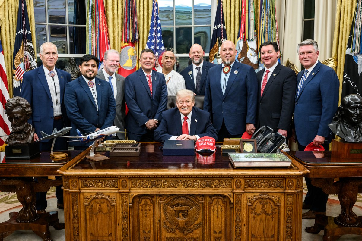 RapidResponse47's tweet photo. Many Presidents have promised to deliver full federal recognition to the great Lumbee Tribe of North Carolina.

Only President Trump actually delivered. https://t.co/AclPHGgTwl
