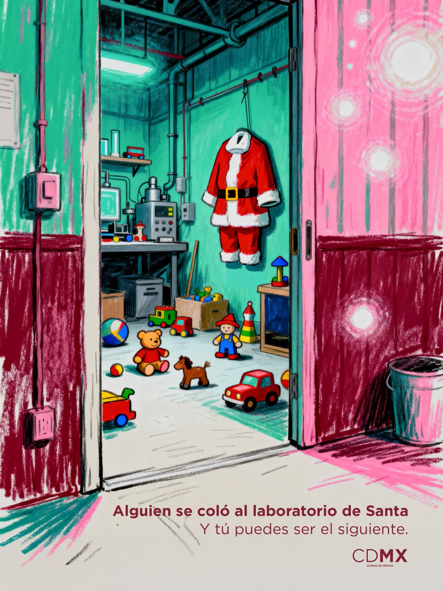 ¡El Santa´s Lab 🎅🏻 está en la #CDMX! Con videomapping, duendes y la Señora Claus. Una nueva experiencia que ya llegó a la #CapitalDeLaTransformación

📍Jardín Centro Cultural y Social Veracruzano
🗓último día 23/12

#CiudadDeMexico #CorazonGrande