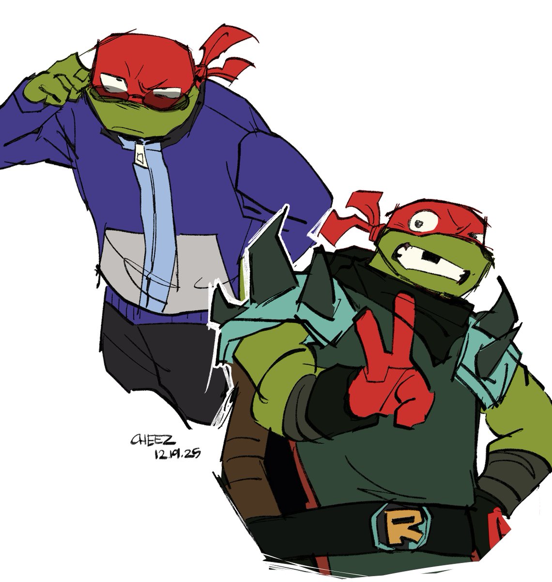 EP2 is so peak cuz I get to see Glasses Raph and Gladiator Raph in the same episode this is so awesome😭😭