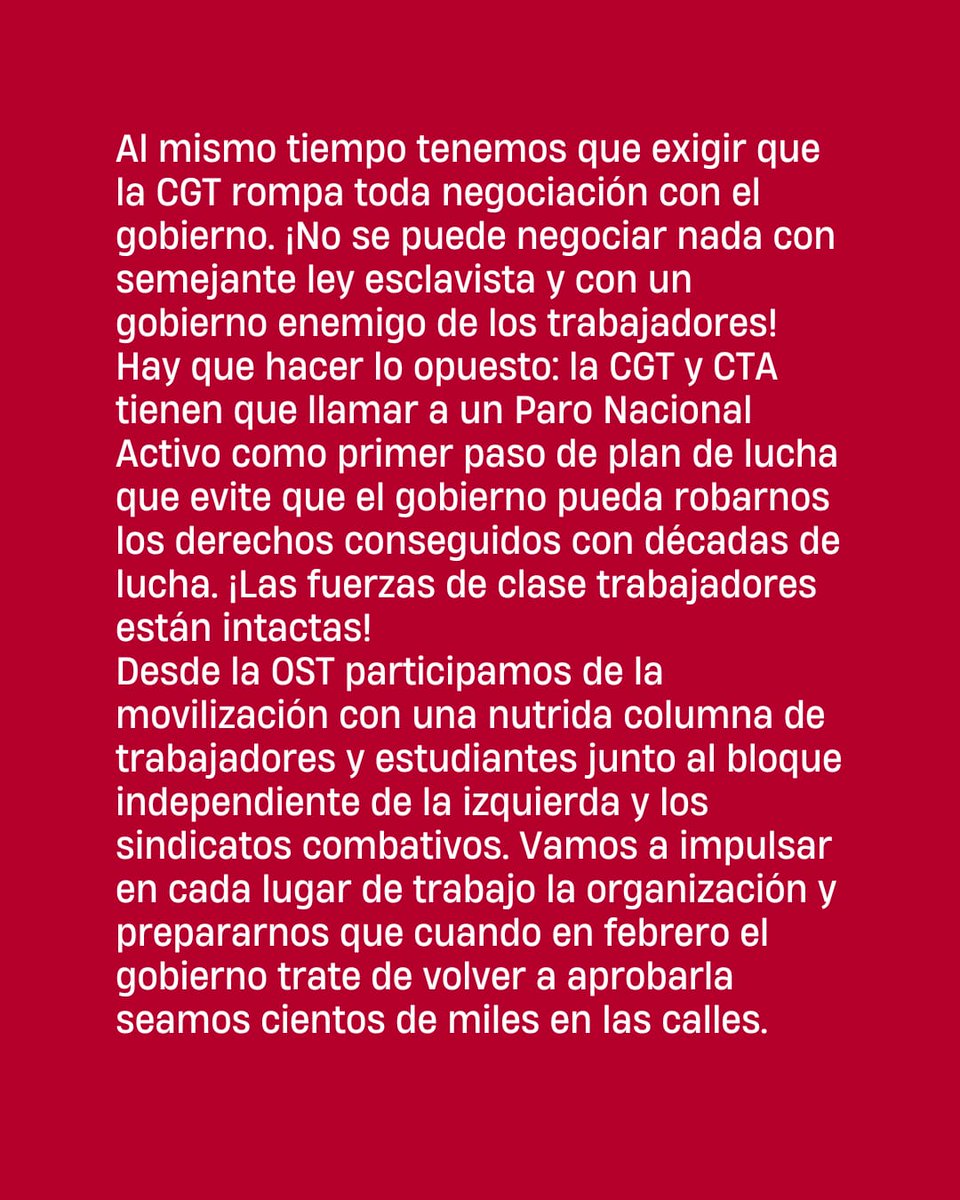 OST - Organización Socialista de los Trabajadores tweet media