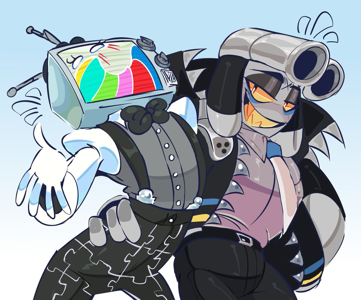 Ankinluu_'s tweet image. they are so gay omg #SMG4 #mrpuzzles 
comm for @FewyFish