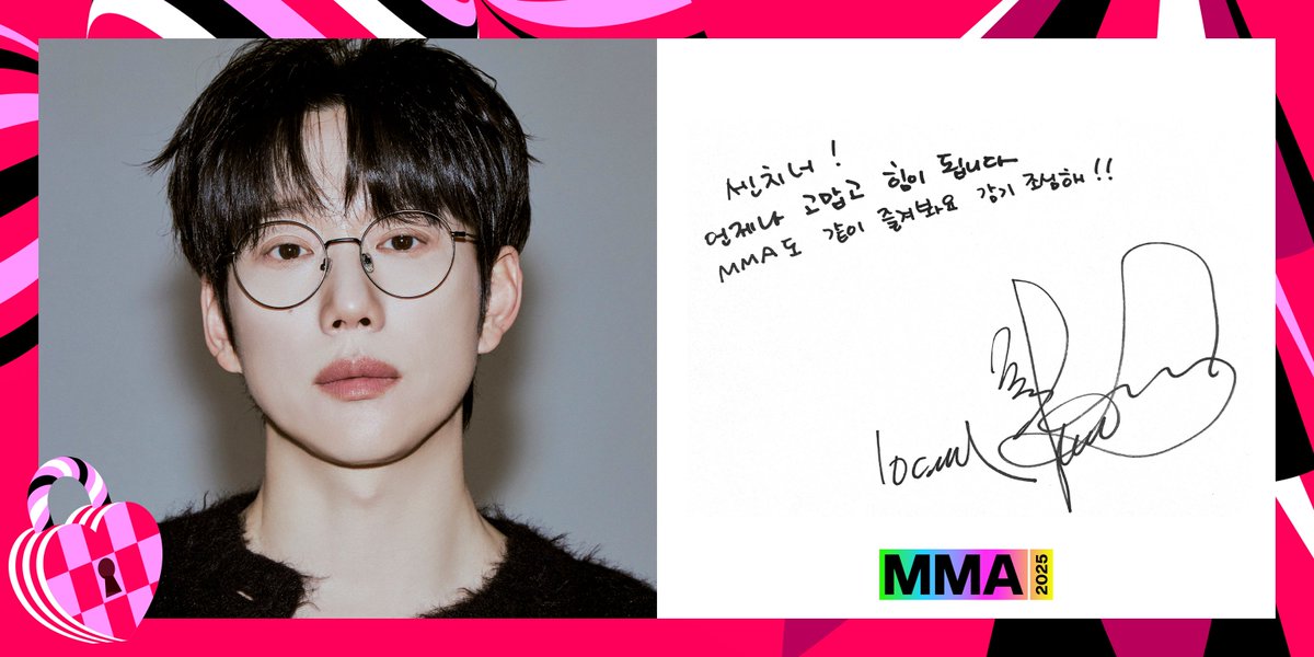 센치너, Welcome to #MMA2025 🏆👋🏻
#10CM 의 친필 웰컴 메시지가 도착했습니다!

MMA2025 멜론 생중계 링크
▶️ kko.kakao.com/lqZ0KZoi59 

📍 오늘 4시 레드카펫 | 5시 본식
🖥️ 멜론, Wavve 앱/웹 생중계

<a href="/camwus_official/">camwus</a>
#멜론 #Melon #멜론뮤직어워드