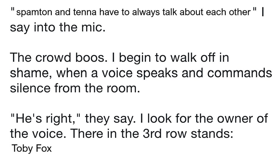 being a spamtenna fan this last month has felt like this