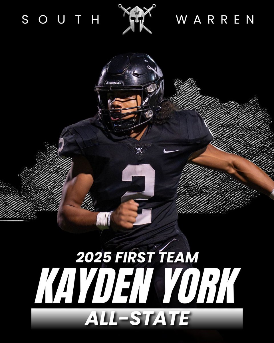 SouthWarrenFB's tweet image. Huge congratulations to Kayden York (@kayden_york) for being named to the Courier-Journal’s First Team All State Defense! Read more here: bit.ly/45jXcFl #stayedthecourse #leadersrisetogreatness