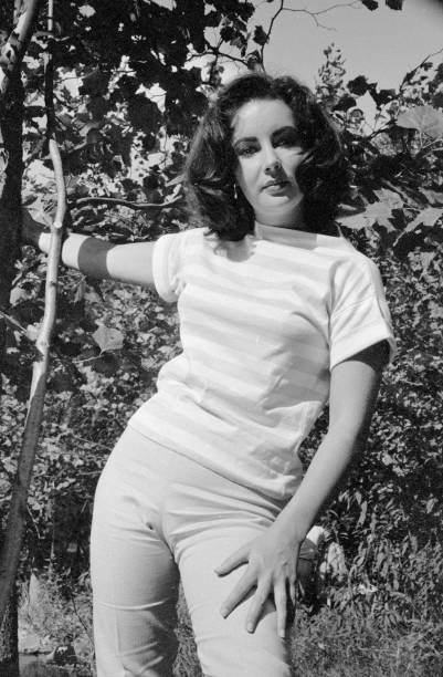 Elizabeth Taylor on set of Raintree County, 1956