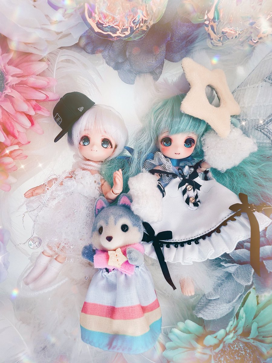 お題【たちぽーず】

　　✧ ⌖꙳✨🪽🐶🐱 ✨✧ ⌖꙳

#今夜のドール撮影120分一本勝負
#OBヘッド
#今日のる～ちゃん