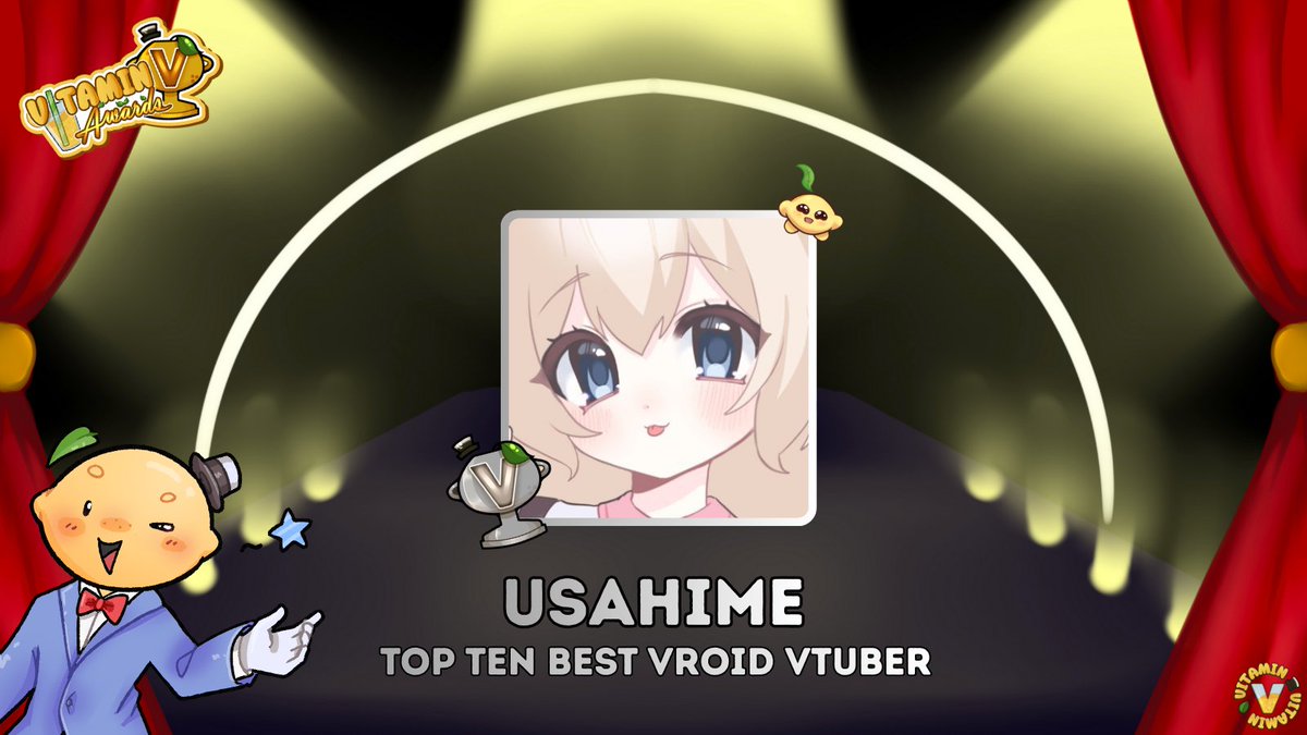 BigPapaLemonTTV's tweet image. TS TIME TO ANNOUNCE THE TOP TEN FOR EACH CATEGORY! The Vitamin V - Vtuber Awards are so close~ The form will go live in a few hours!

NEXT IS VROID VTUBER! Bare with me! Theres a lot to cover~ 🧵

- @1973Hime 
- @ladydanger420